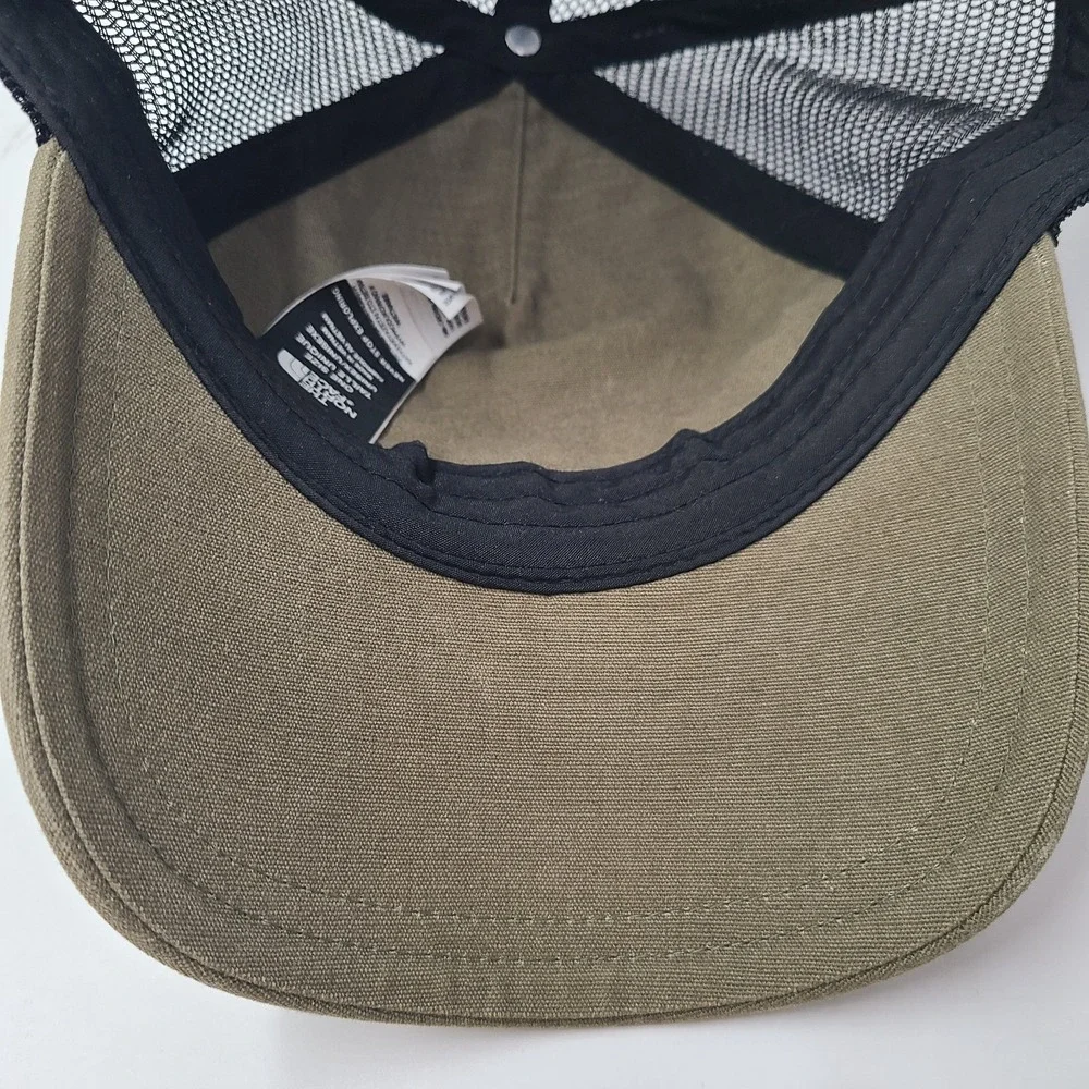 North Face Hat Snapback Trucker Mesh Green Black Men Hike Outdoors Casual Wear‎